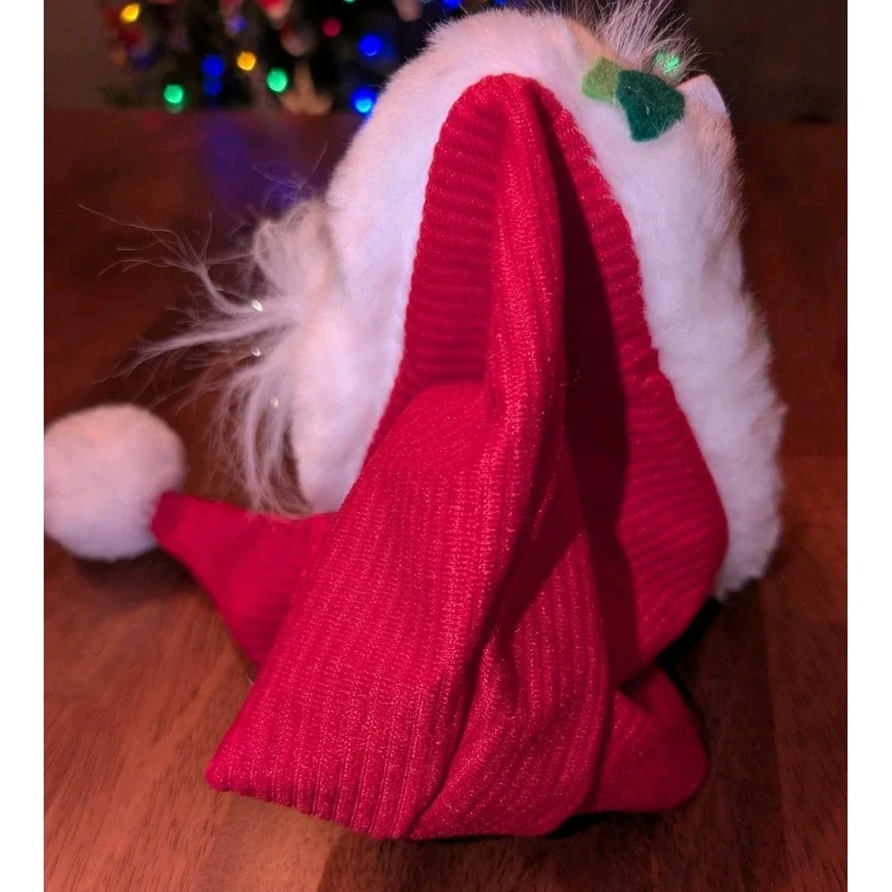 Annalee Mobilitee Kitty Cat Santa Hat Christmas Doll Catnip Craze Collection